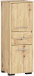 Brius Dulap baie pal tip coloana usi si sertar, 30x30x85 cm, depozitare organizata, stejar artisan (AK-52853188)