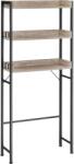 Brius Raft de depozitare pentru baie, suprapunere peste masina spalat sau vas WC, 25x63x165 cm, gri (EZ-BTS002B02)