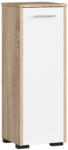 Brius Dulap baie pal tip baza usa reversibila raft, 30x30x85 cm, design modern, stejar sonoma alb (AK-04389486)