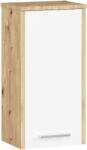 Brius Dulap baie pal suspendat usa reversibila, 30x22.5x60 cm, organizare practica, stejar artisan alb (AK-38160330)