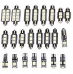  23 Db Autó Belső Világítás Led 6500K 150LM 12V T10