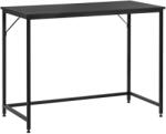 Brius Birou blat mdf cadru metalic picioare reglabile compact, 100x50x76 cm, maxim 50 kg, negru (HF-0043)