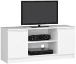 Brius Comoda tv pal 2 usi cu polita centrala, 120x40x55 cm, design luminos versatil, alb (AK-38164192) Comoda