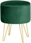 Brius Taburet tapitat rotund Lili cu spatiu de depozitare, velur, 35x35x45 cm, verde (AK-12212158)