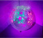 EU Lufi, átlátszó, csillagos UV fényben világít, 10 db/cs