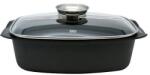 SKK ELO 84932 Alucast Sütőtál üvegfedővel és aroma gombbal 32x21 cm