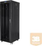 Lanberg free standing rack 19inch cabi37U 800x1000 glass door LCD flat pack black (FF01-8037-12BL)
