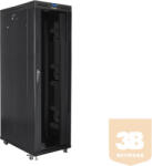 Lanberg free standing rack 19inch cabinet 42U 800x1200 glass door LCD flat pack black (FF01-8242-12BL)