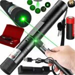  Lézer Indikátor Lézer Erős Zöld Pont Akkumulátor Töltő 4in1 (LASER WSKAŹNIK LASEROWY MOCNY ZIELONY)
