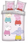  Peppa malac Little Friends gyerek, ovis ágyneműhuzat 100×135cm, 40×60 cm (BRM008281) - oliviashop