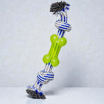 Nunbell Kutya kötél játék fogtisztító gumicsonttal 24cm (K021179)