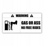  Autós mÁGNES, vicces mém matrica, vicces No Free Rides felirat