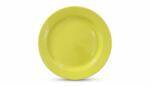  Farfurie intinsa din ceramica, O 24 cm, galbena, pentru servire masa (0414145531)