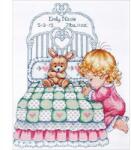 Coricamo Hímzőkészlet Keresztszemes hímzés Egy kislány éjszakai imája