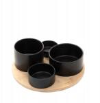 Homla Yifan tálaló tál szett 5 részes, fekete 33 cm Homla (214167)
