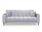  Canapea Melissa cu Lada Depozitare 3 locuri Tapiterie Catifea Light Grey (C3106-3278) Canapea
