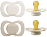 B. box Suzete din cauciuc natural 0-6m, 2 buc - vanilie/latte (300145)