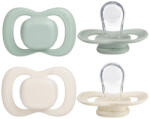 B. box Suzete din silicon 6m+, 2 buc - gri-verde/vanilie (300410)
