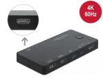 DELOCK HDMI / USB-C KVM 4K 60 Hz kapcsoló USB 2.0
