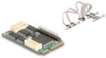 Delock Mini PCIe I/O PCIe teljes méretű 4 x soros RS-232. 1 x párhuzamos