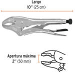 Truper Patentfogó ívelt pofa TRUPER (ppt-10c) (PPT-10C)