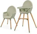 KinderKraft Fini 2in1 green Scaun de masa bebelusi, inaltator