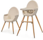 KinderKraft Fini 2in1 bej Scaun de masa bebelusi, inaltator