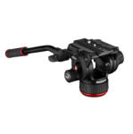 Manfrotto 504X fotóállvány fej Fekete Alumínium 1/4, 3/8" Folyadék (MVH504XAH)