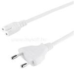 LOIGLINK Tápkábel, CEE 7/16 - IEC C7, fehér, 3 m (CP145W) (CP145W)