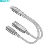 BWOO 2 az 1-ben Adapter Lightning / Type C - 3.5MM Jack BZ67