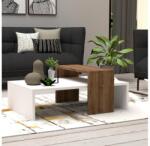 ASIR GROUP Măsuță de cafea GLOW 32x80 cm albă/maro (AS1091) Masa de cafea
