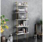 ASIR GROUP Bibliotecă PAULA 174x60 cm albă/aurie (AS0640) Raft
