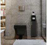 ASIR GROUP Dulap cu suport de hârtie igienică STAR 65x15 cm antracit (AS0733)