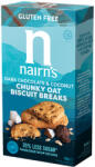 Nairn's gluténmentes teljeskiőrlésű 58% rostdús zabkeksz étcsoki&kókusz 160 g - ecofamily