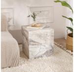 ASIR GROUP Măsuță laterală KUP 50x45 cm decor marmorat (AS2084) Masa de cafea