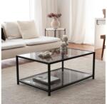 ASIR GROUP Măsuță de cafea ASTROSEHPA 40x90 cm neagră (AS1253) Masa de cafea