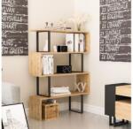 ASIR GROUP Bibliotecă ADRIANA 124x91, 5 cm bej/neagră (AS0800) Raft