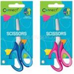 Connect Olló 13cm, iskolai Connect, gumírozott fogóval, műanyag élvédővel, mérőskálával (CONNECT_107021) (CONNECT_107021)
