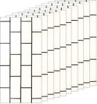 Teno 50 db-os prémium 3D Teno® márványtapéta szett, 9 m2 fedettség, öntapadó, vízálló, könnyen telepíthető, modern dizájn, 30x60 cm, 61-es modell, fehér (TENO2194S50)