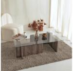 ASIR GROUP Măsuță de cafea ESCAPE 30x105 cm maro/transparent (AS1575) Masa de cafea