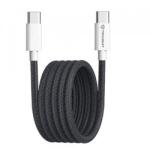 Techsuit Cablu Date si Incarcare USB-C - USB-C Techsuit PCB114D, 60W, 1m, Negru - evomag