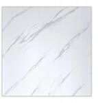 merystyle Öntapadós imitációs falmatrica/tapéta 60x60 cm - 6 db/csomag - Fehér alapon szürke márvány minta (5954)