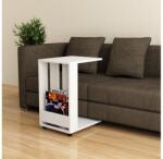 ASIR GROUP Măsuță laterală EDI 60x37 cm albă (AS0770) Masa de cafea