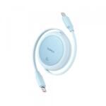 Baseus Cablu Date si Incarcare USB-C - USB-C Baseus Free2Pull Mini Retractable P10364500311-01, 60W, 1m, Albastru