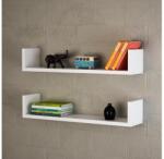 ASIR GROUP SET 2x raft de perete IRIS 14, 5x63 cm alb (AS0869) Raft