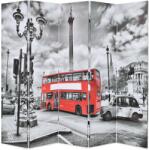 vidaXL Autobuz londonez alb-negru 200x170 cm 245875
