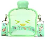 Teno Teno® Kids kulacs, pirítós alakú, BPA-mentes, szivárgásmentes, könnyen tisztítható, állítható pánttal, gyerekeknek, 380 ml, zöld (TENO1716)
