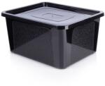 Vilde Tárolódoboz, Vilde, Fedővel, 40x33x20 cm, 20 l, Műanyag, Fekete (568033)