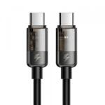 Mcdodo Cablu Date si Incarcare USB-C - USB-C McDodo CA-2840 Auto Power Off, 100W, 1.2m, Negru - evomag