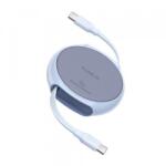 Baseus Cablu Date si Incarcare USB-C - USB-C Baseus Pathfinder Retractable P10368400311-00, 100W, 1m, Albastru